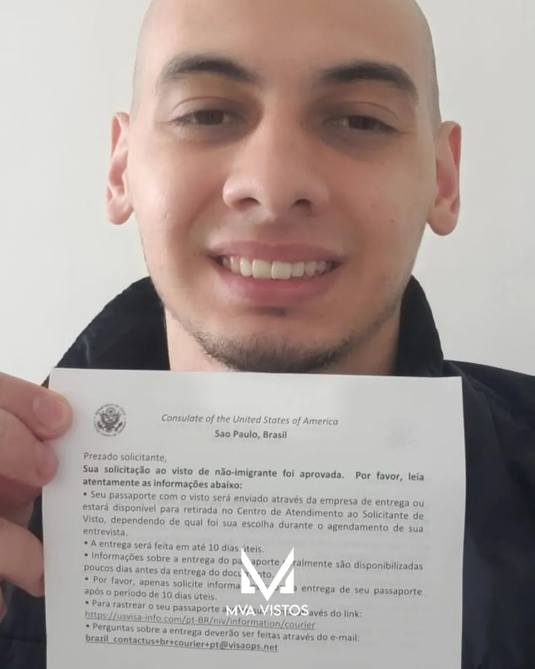 Visto americano de negócios emitido pela MVA Vistos
